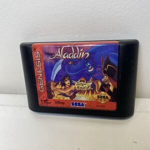 Disney's Aladdin (Sega Genesis, 1993) GAME CARTRIDGE ONLY TESTED & WORKS